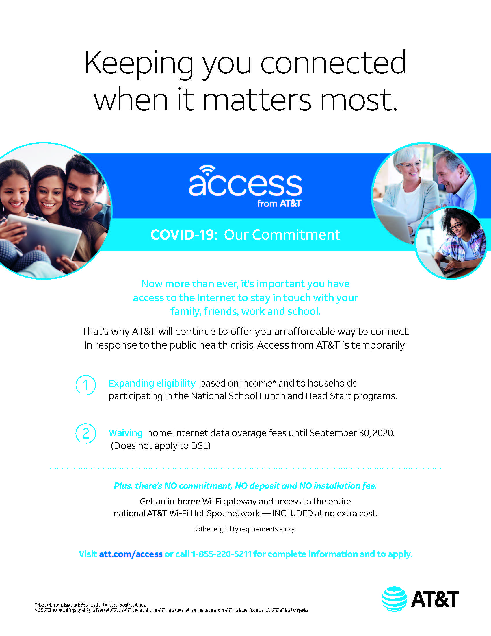 Access from ATT Affordable internet access for eligible families