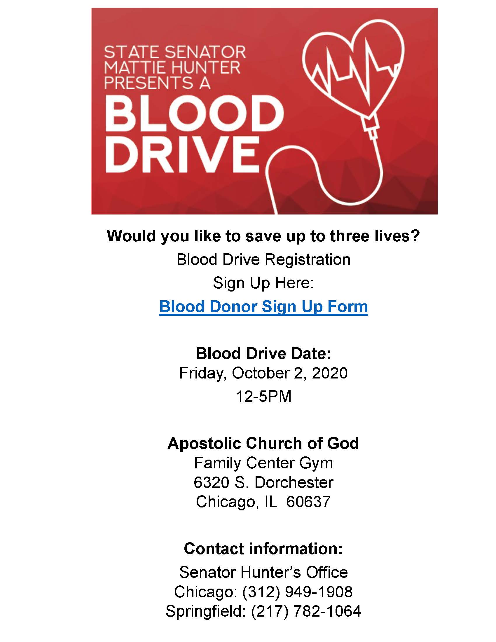 Blood Drive Interest Form
